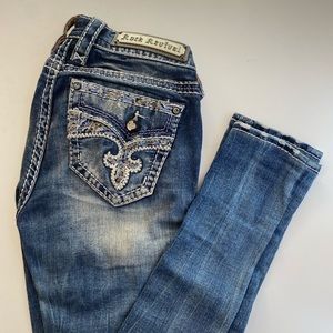 Mid Rise Rock Revival Skinny Jeans